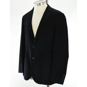 THE GIGI Mens Black Baby Wale Cotton Corduroy Sport Coat Jacket 52 42 Italy NWT